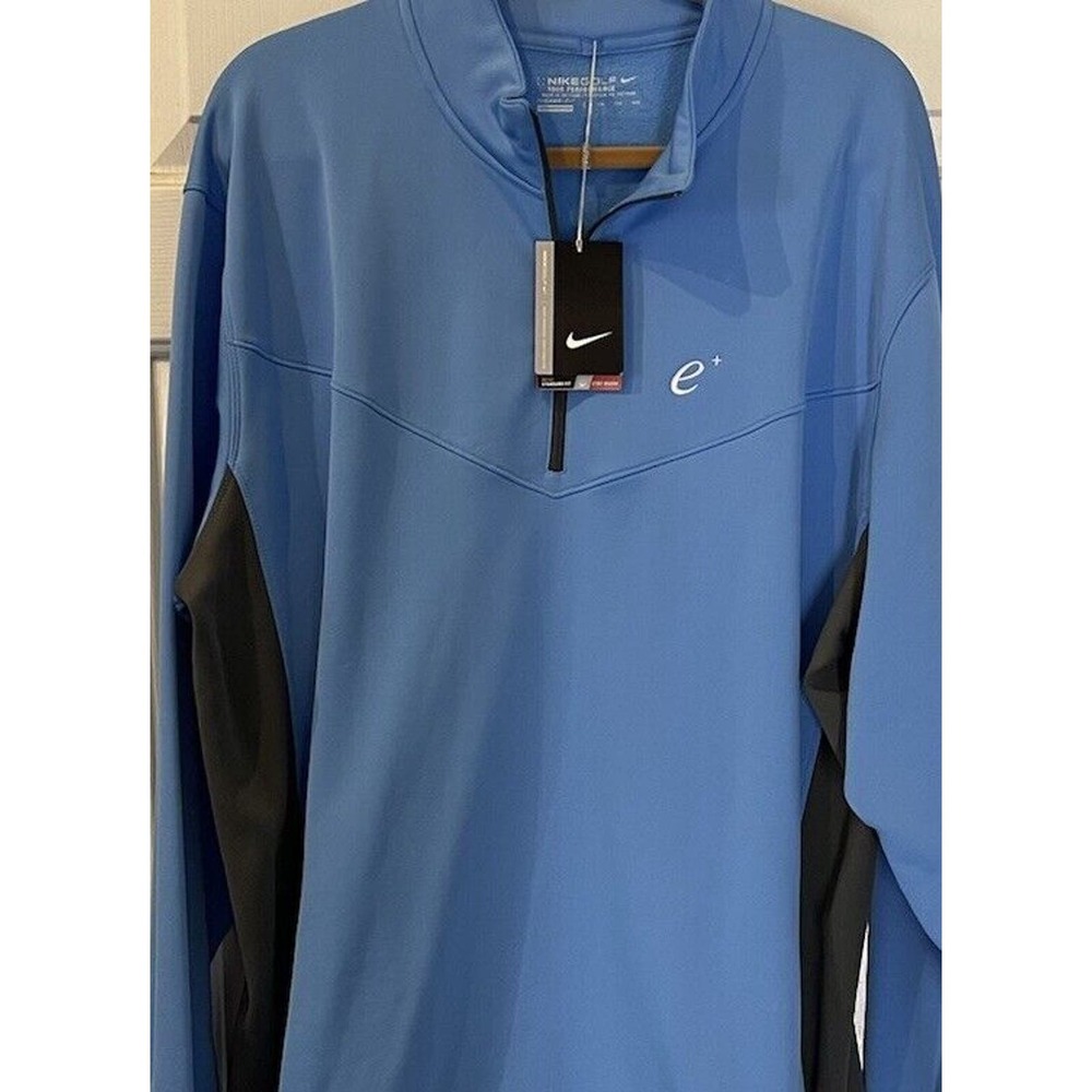 NIKE GOLF Fit 1/4 Zip Pullover Fleece Tour Performance Blue Mens 2XL NWT - Picture 2 of 13